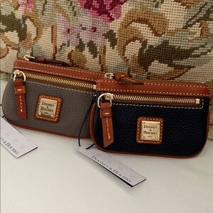 LAST CALL NWT - Dooney & Bourke Elephant OR Midnight Blue Leather Coin Pouch